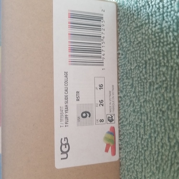 UGG Toddler Fluff Yeah Slide Cali Collage - Picture 5 of 6